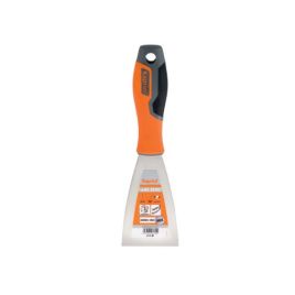 Spatola in acciaio mm. 100 manico progrip media flessibilità