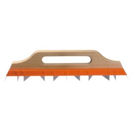 Pialla per gesso mm.65x430 lame in acciaio e manico di legno