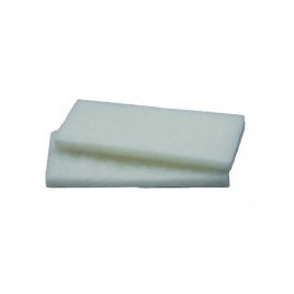 Coppia ricambio feltro pultore bianco per frattazzo con velcro