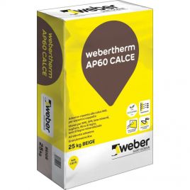 Webertherm ap60 calce collante-rasante biege sacco kg 25