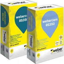 Webercem rs350 rasante cementizio bianco sacco kg 25